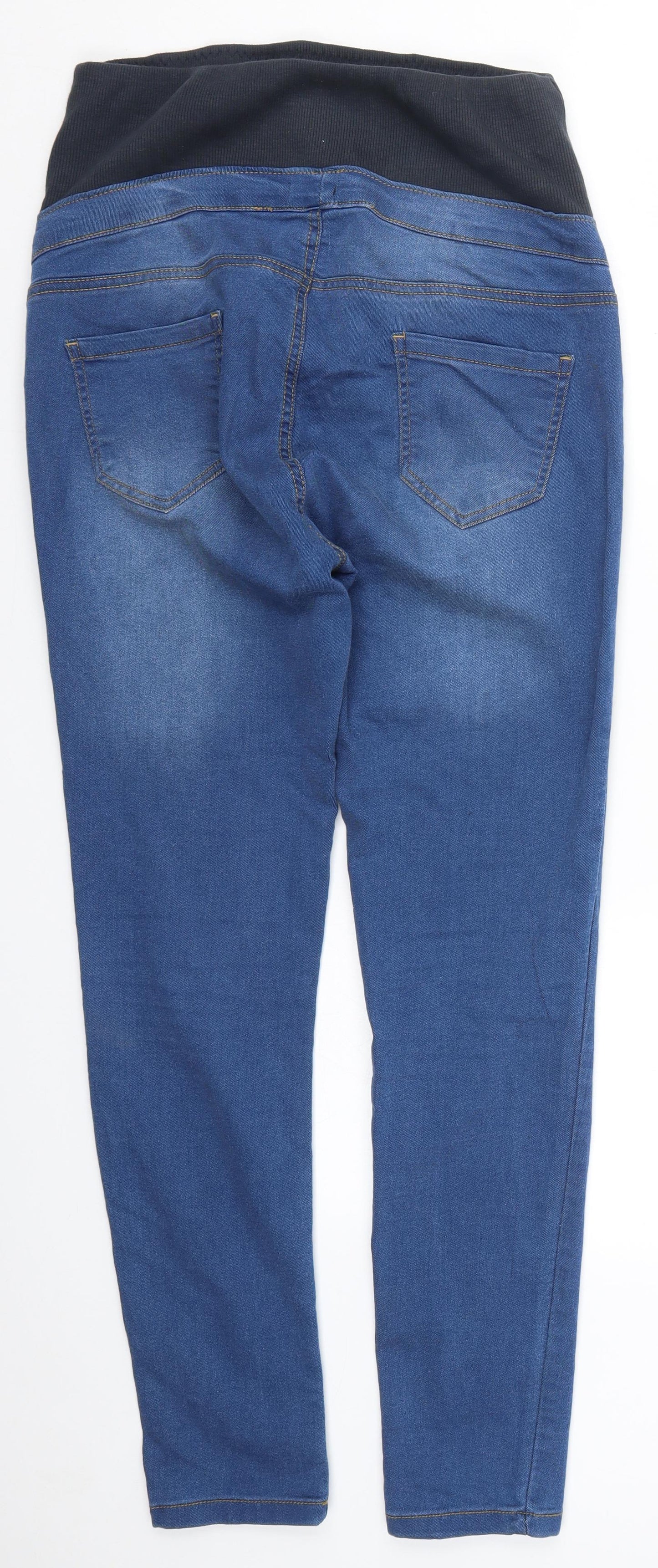 Boohoo Womens Blue  Denim Skinny Jeans Size 8 L28 in
