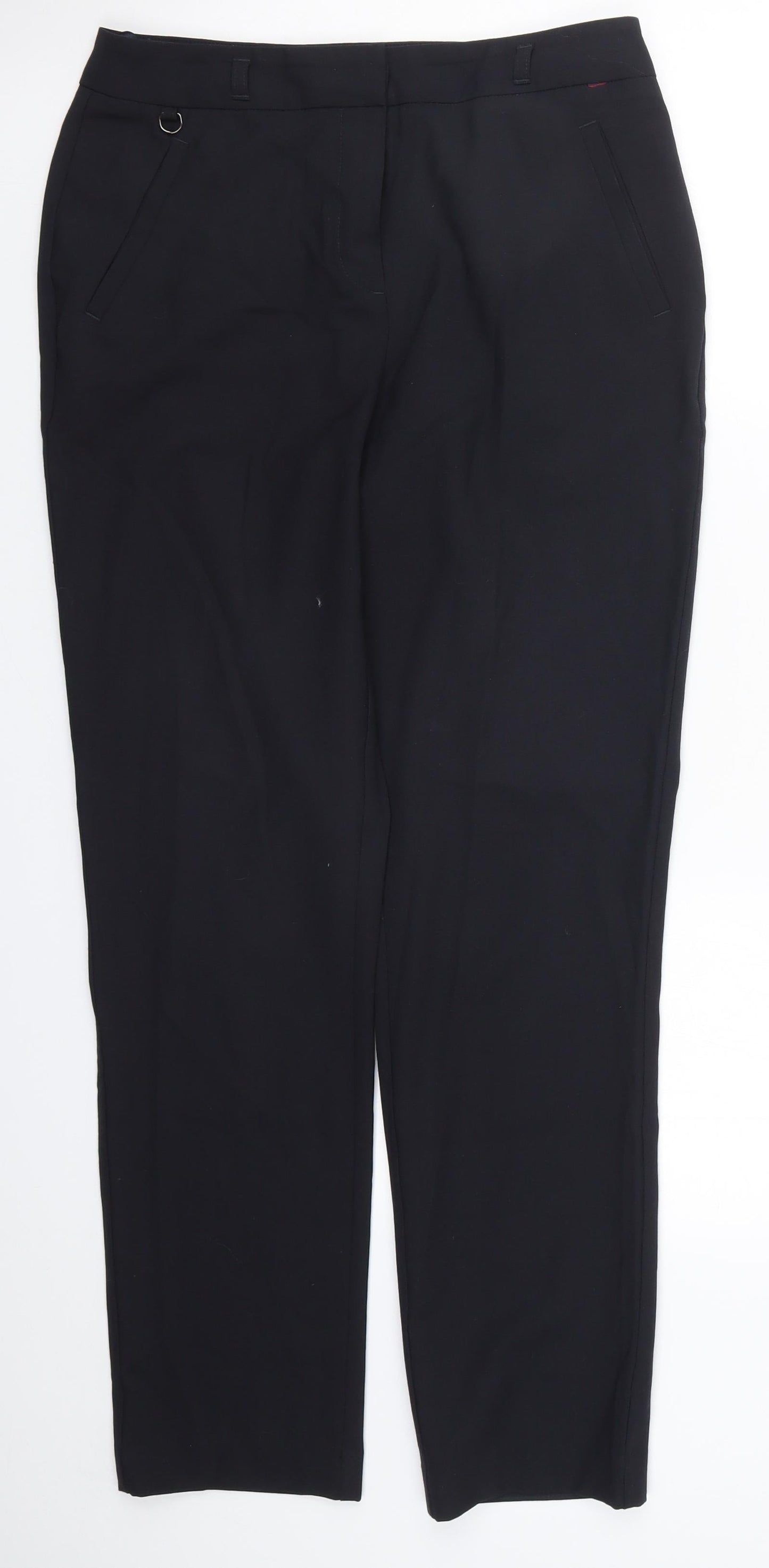Preworn Womens Black   Trousers  Size 10 L30 in