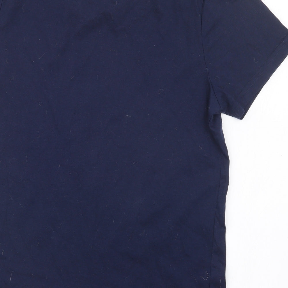 Avenue Womens Blue Geometric  Top Pyjama Top Size M