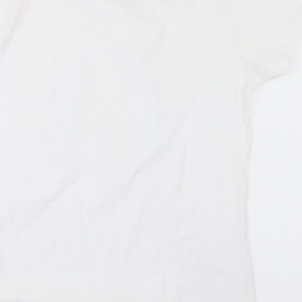 Noodle & Stitch Womens White   Basic T-Shirt Size M