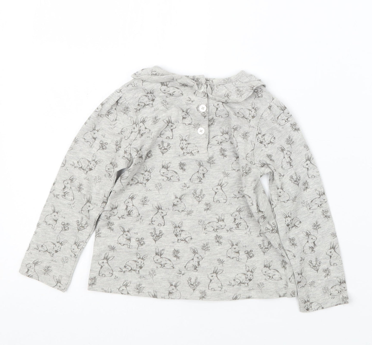TU Girls Grey Geometric  Basic T-Shirt Size 9-12 Months