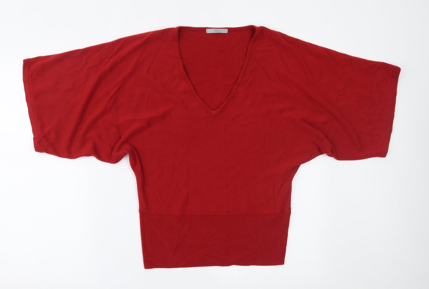 Marks and Spencer Womens Red   Basic Blouse Size 8