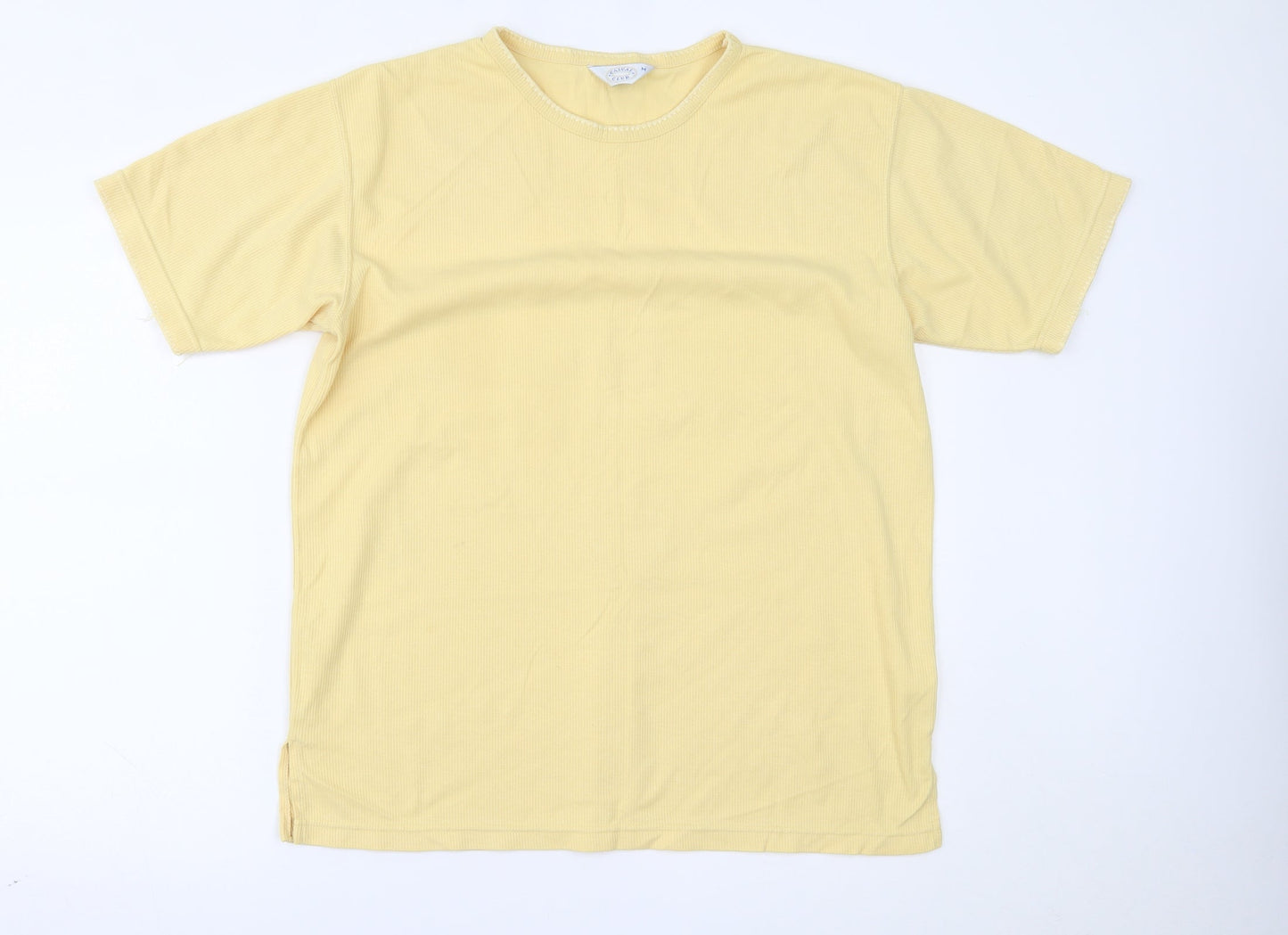 Casual Club Womens Yellow   Basic T-Shirt Size M