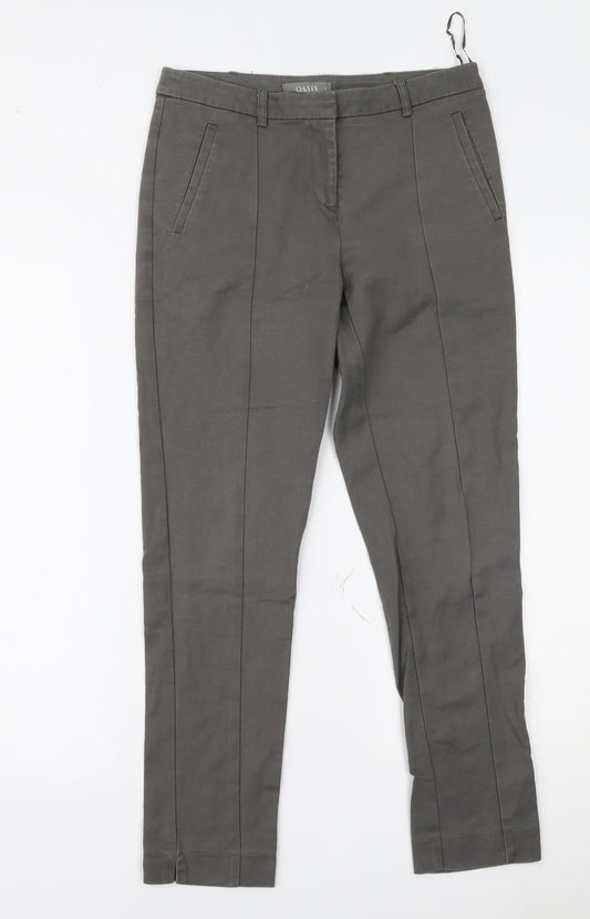 Oasis Womens Grey   Trousers  Size 8 L26 in