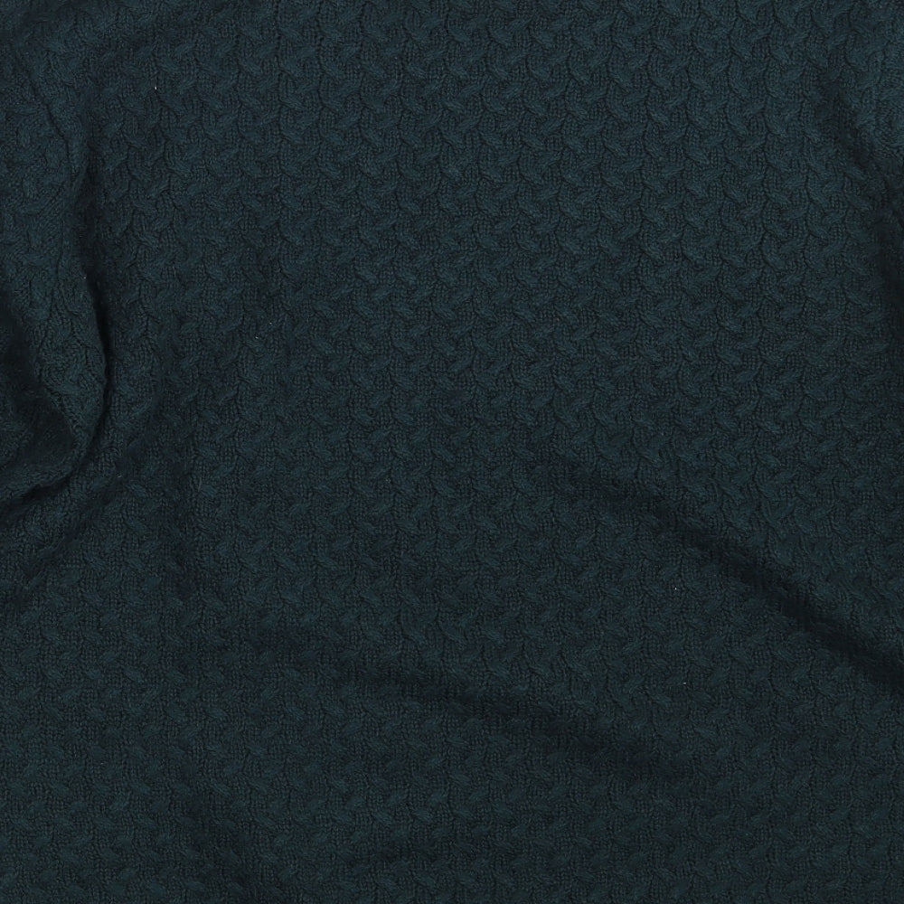 SHENIOR Collection Mens Green  Knit Pullover Jumper One Size