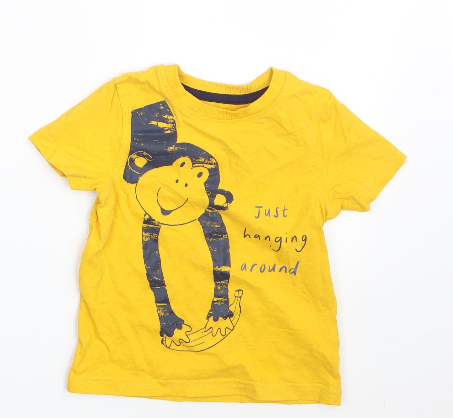 George Boys Yellow   Basic T-Shirt Size 18-24 Months