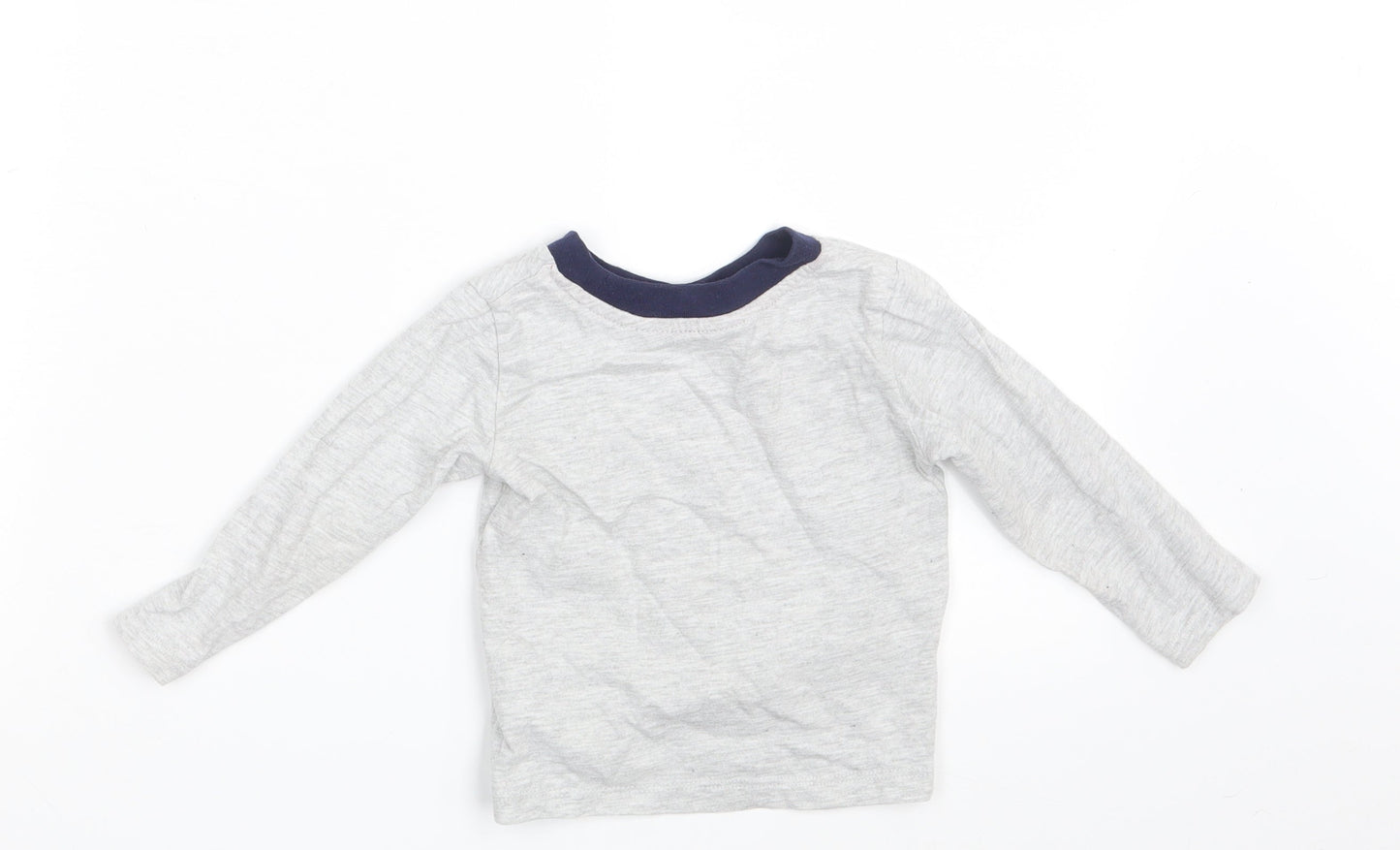Primark Baby Grey   Basic T-Shirt Size 9-12 Months  - Cool Like Mum