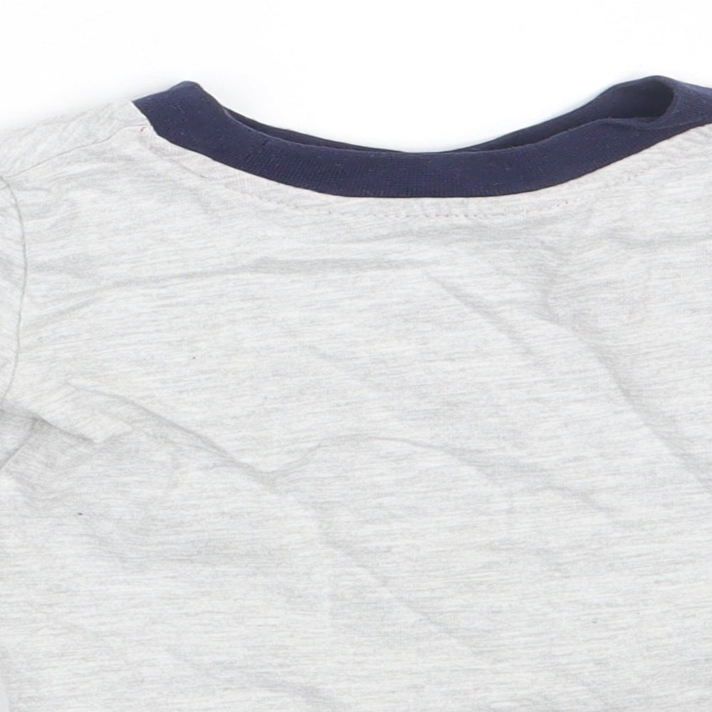 Primark Baby Grey   Basic T-Shirt Size 9-12 Months  - Cool Like Mum