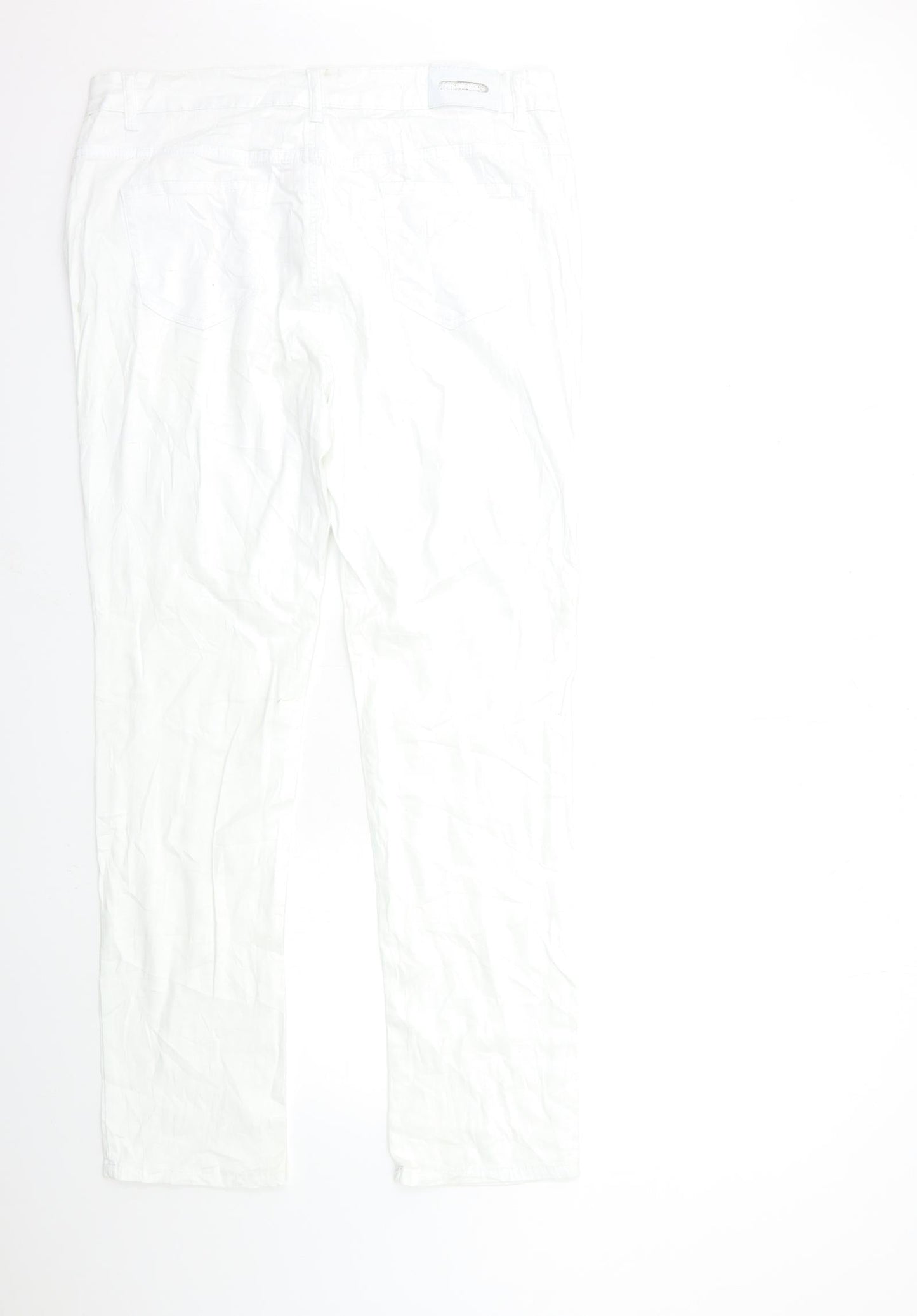 miss cherry Womens White  Denim Straight Jeans Size 38 in L30 in