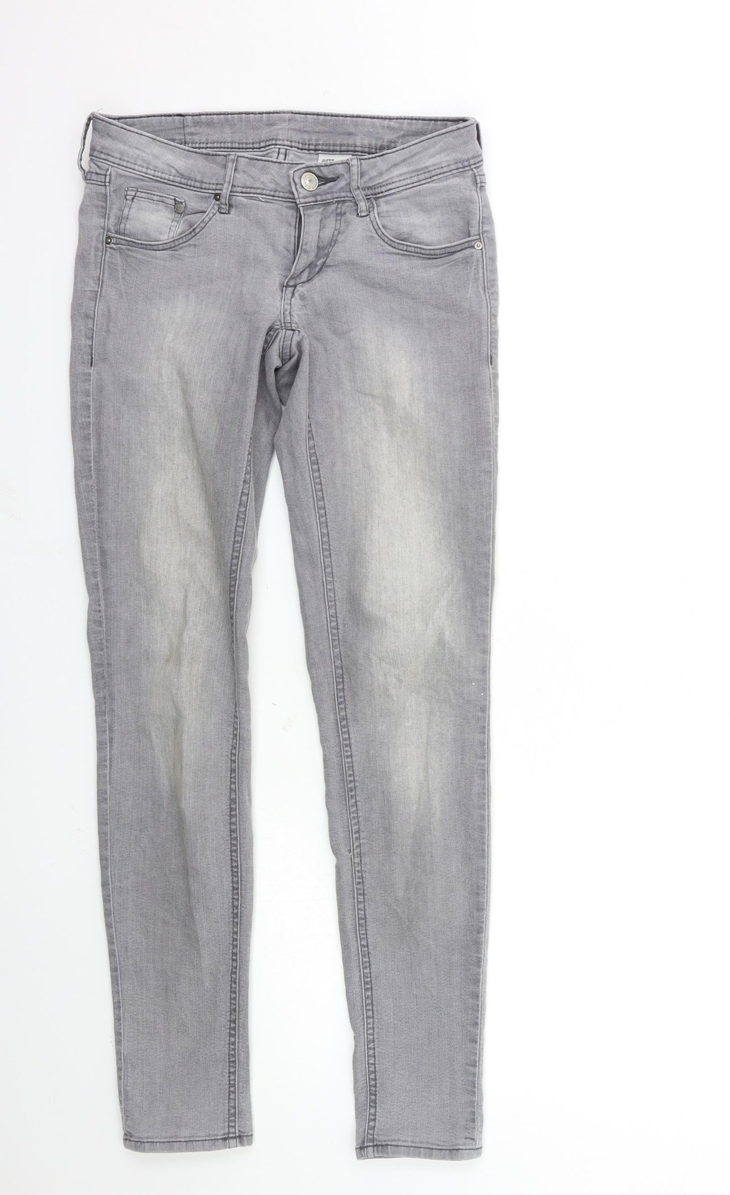 H&M Womens Grey  Denim Skinny Jeans Size 26 in L30 in