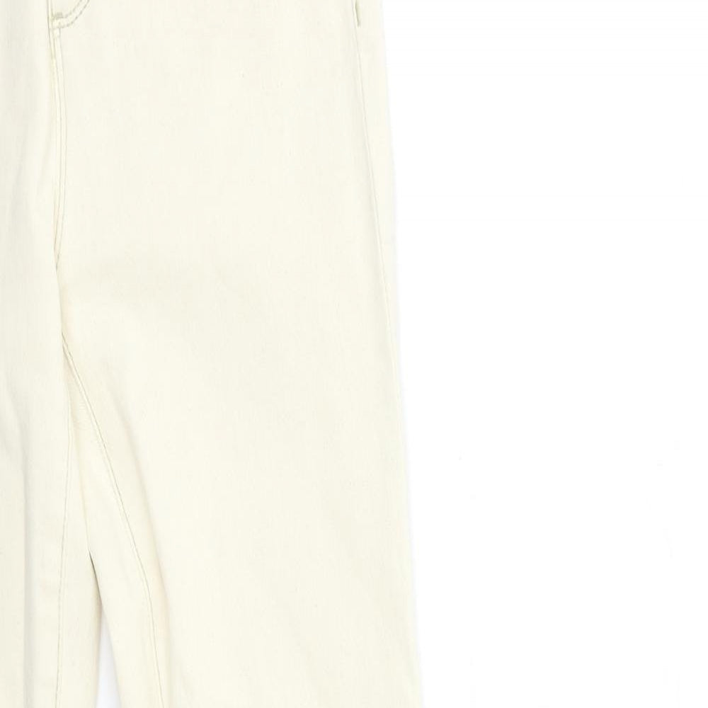 Stradivarius Womens Ivory  Denim Skinny Jeans Size 8 L30 in