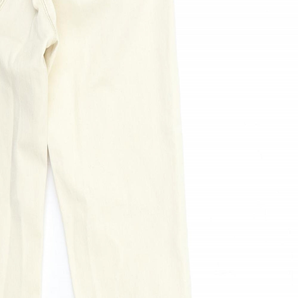 Stradivarius Womens Ivory  Denim Skinny Jeans Size 8 L30 in
