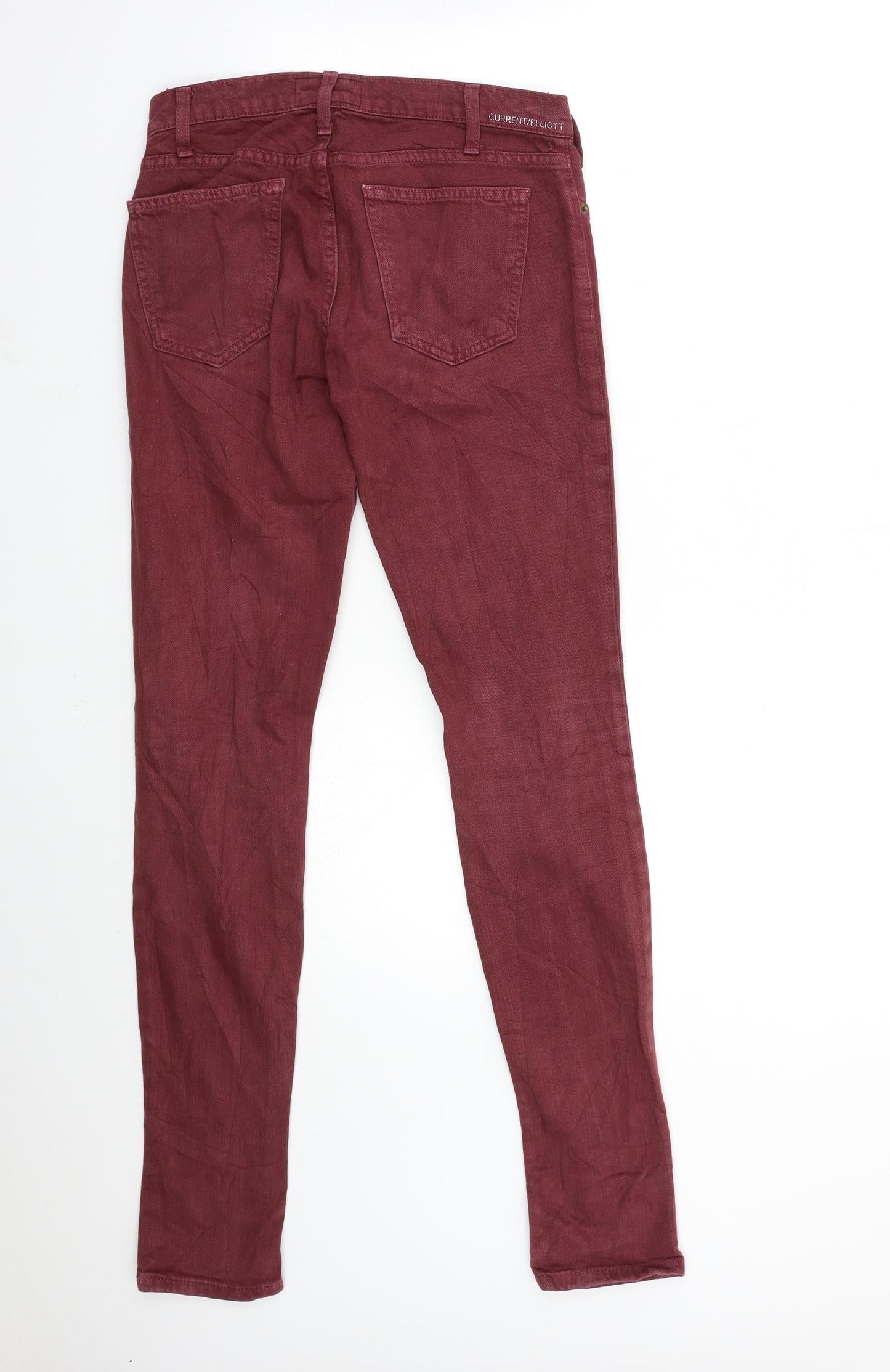 Current Elliott Womens Red  Denim Skinny Jeans Size 28 in L32 in