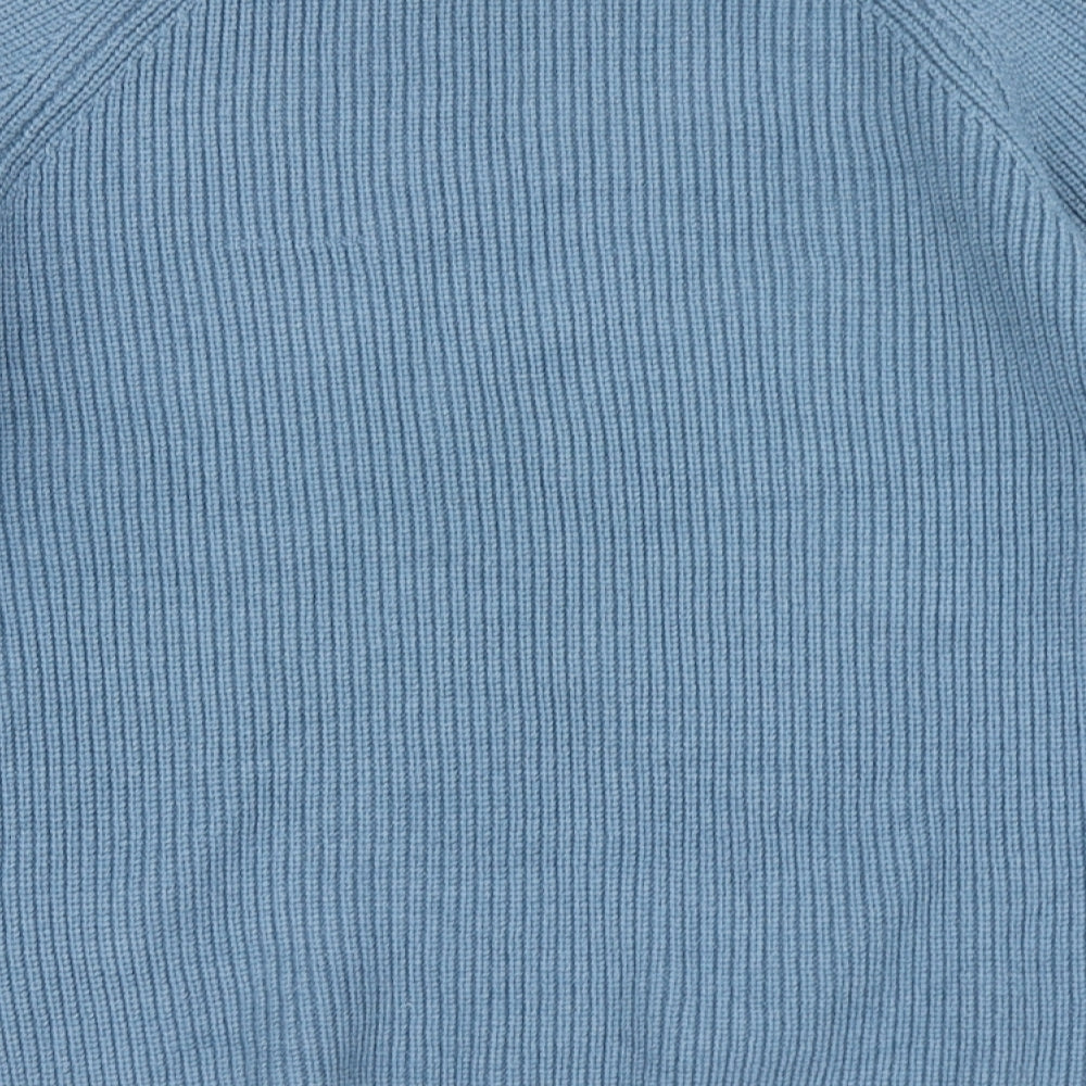 New Look Womens Blue  Knit Pullover Jumper Size S  - Flare sleeve