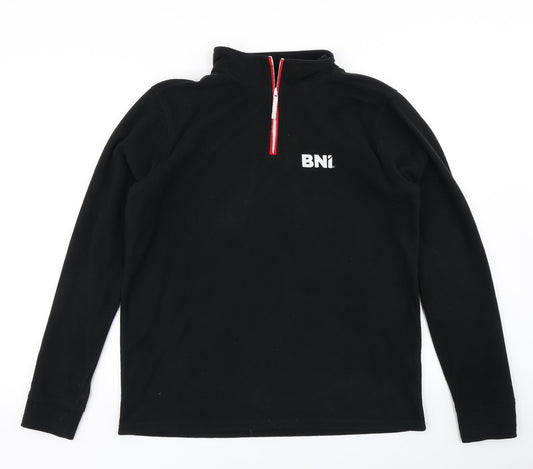 Finden Hales Mens Black  Fleece Pullover Sweatshirt Size M