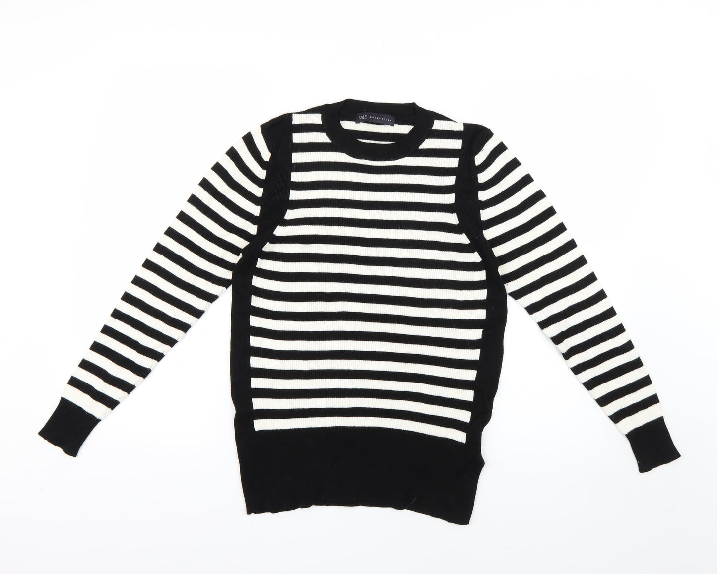 Marks and Spencer Womens Multicoloured Striped  Pullover Jumper Size 18