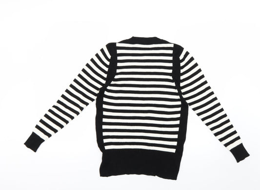 Marks and Spencer Womens Multicoloured Striped  Pullover Jumper Size 18