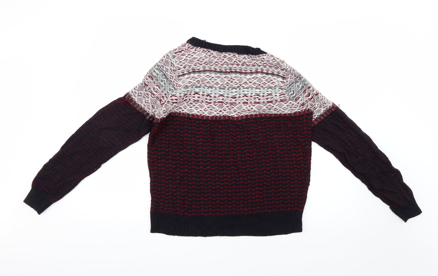 Cooperative Mens Multicoloured Geometric  Pullover Jumper Size S