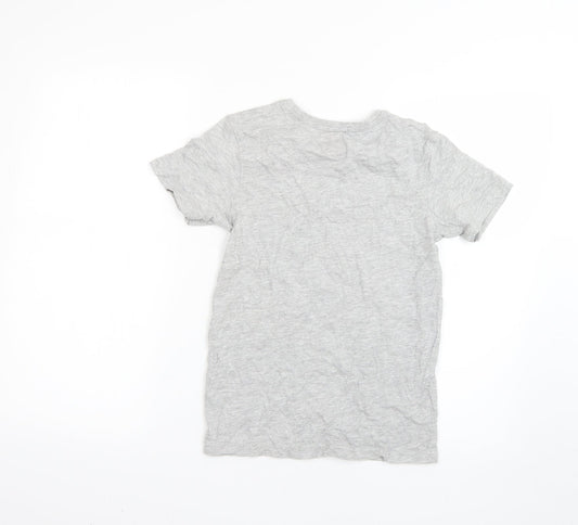George Boys Grey Geometric  Basic T-Shirt Size 10-11 Years
