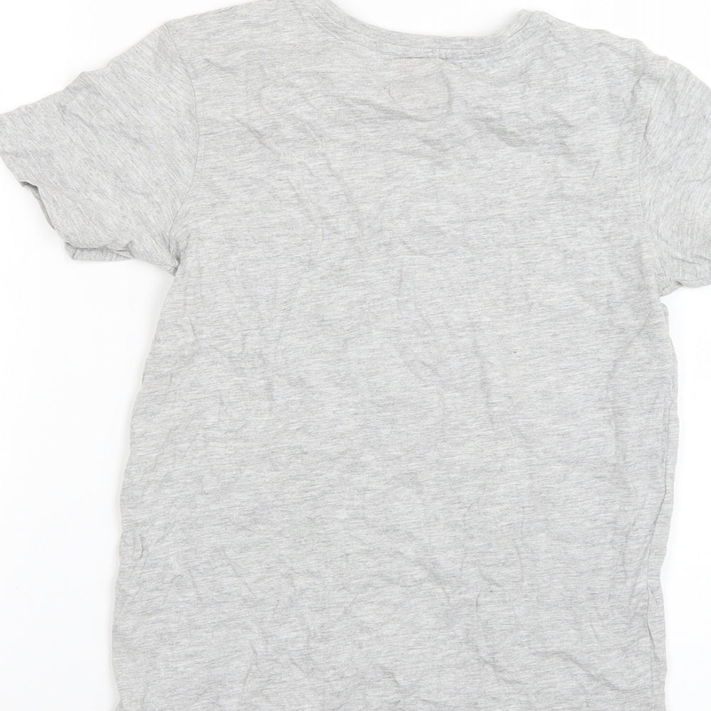 George Boys Grey Geometric  Basic T-Shirt Size 10-11 Years