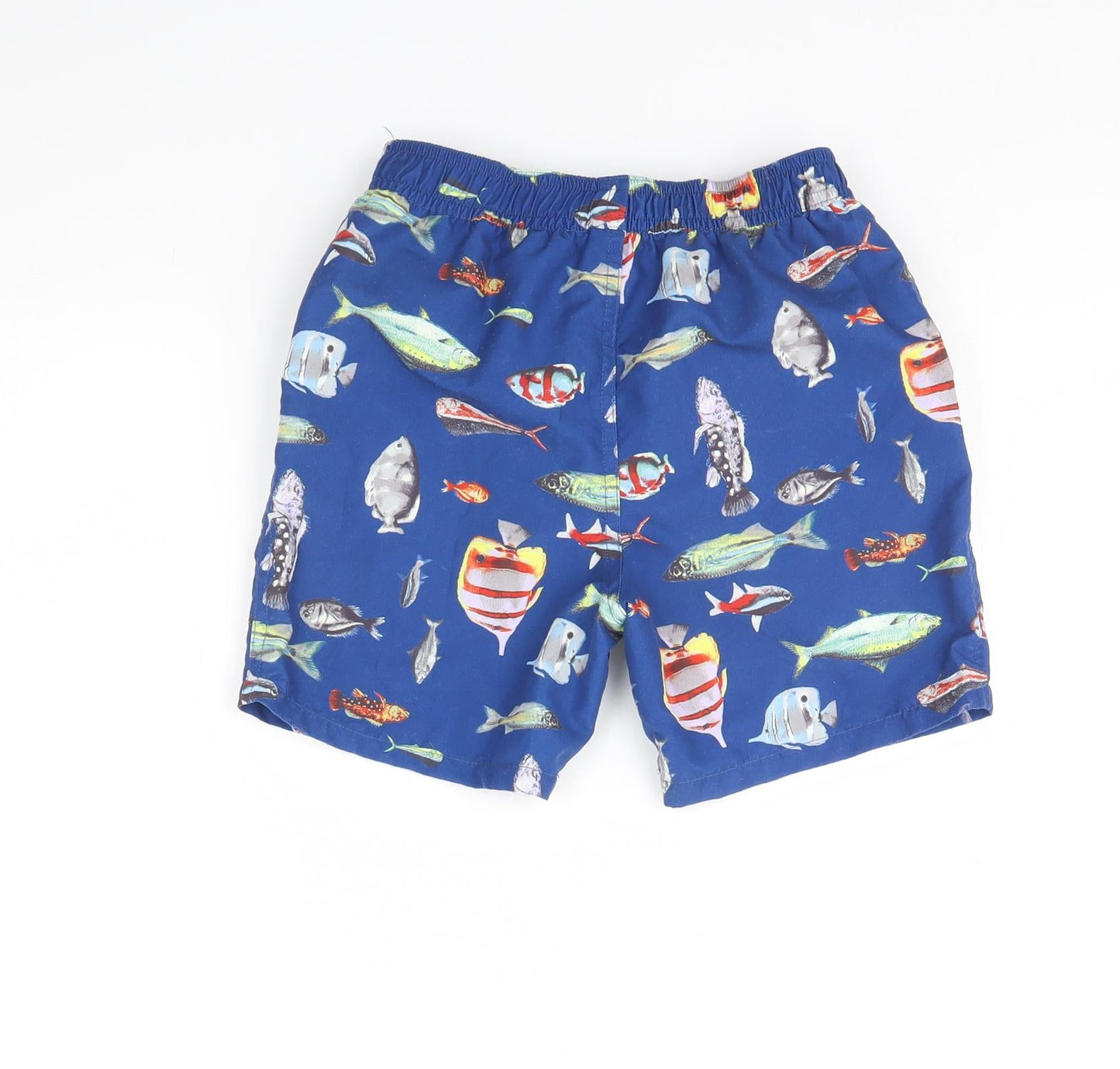 Monsoon Boys Blue Animal Print  Bermuda Shorts Size 7 Years