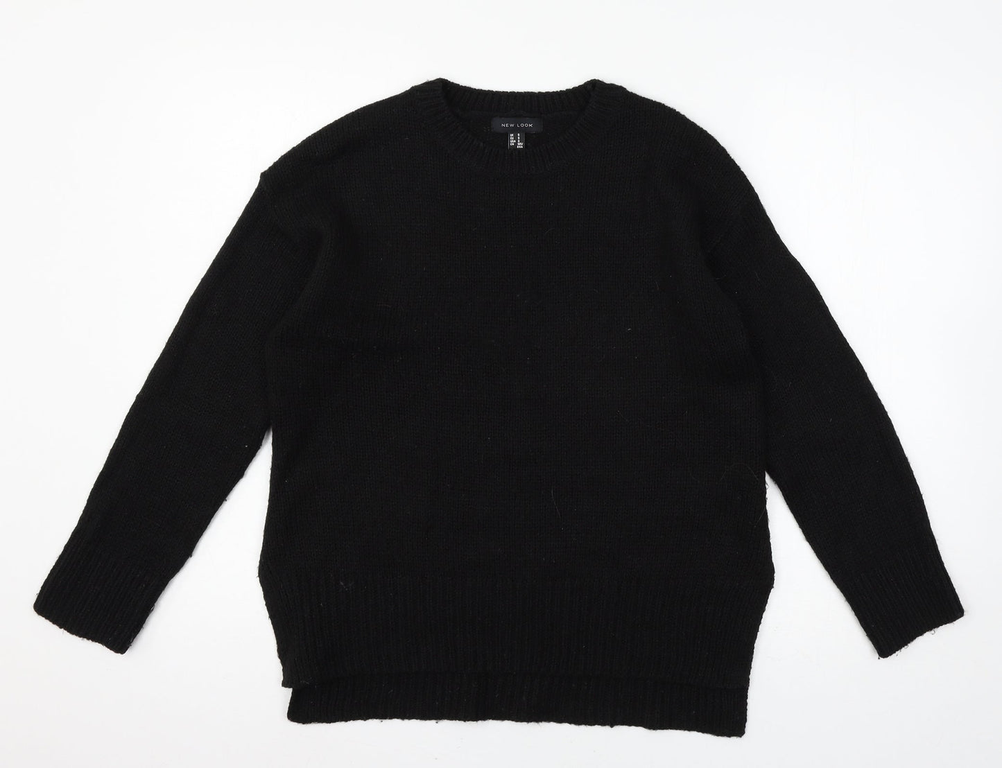 New Look Womens Black  Knit Pullover Jumper Size S
