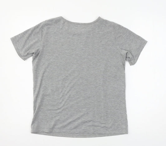 Select Womens Grey  Jersey Basic T-Shirt Size S  - I Want it all