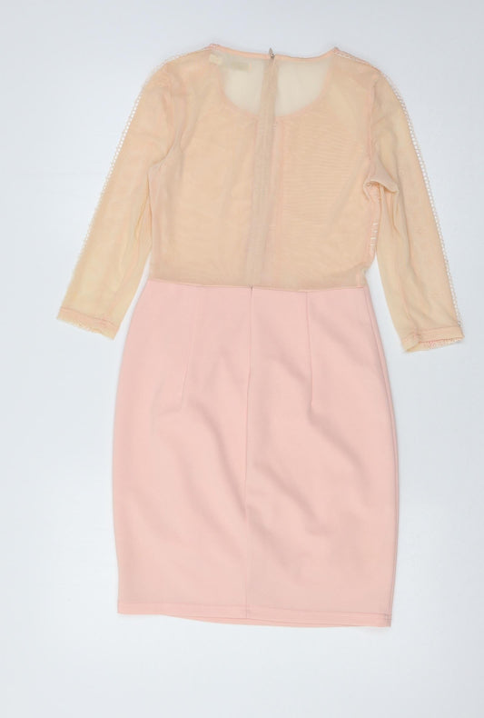 VERA & LUCY Womens Pink   A-Line  Size S