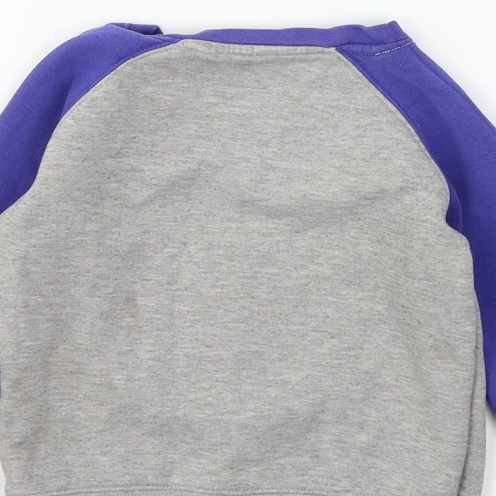 Minnie Minors Boys Grey  Jersey Pullover Sweatshirt Size 3-4 Years