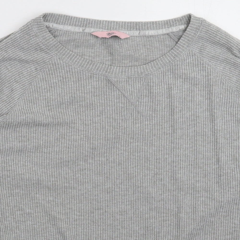 Boux Avenue Womens Grey  Knit Pullover Jumper Size 14