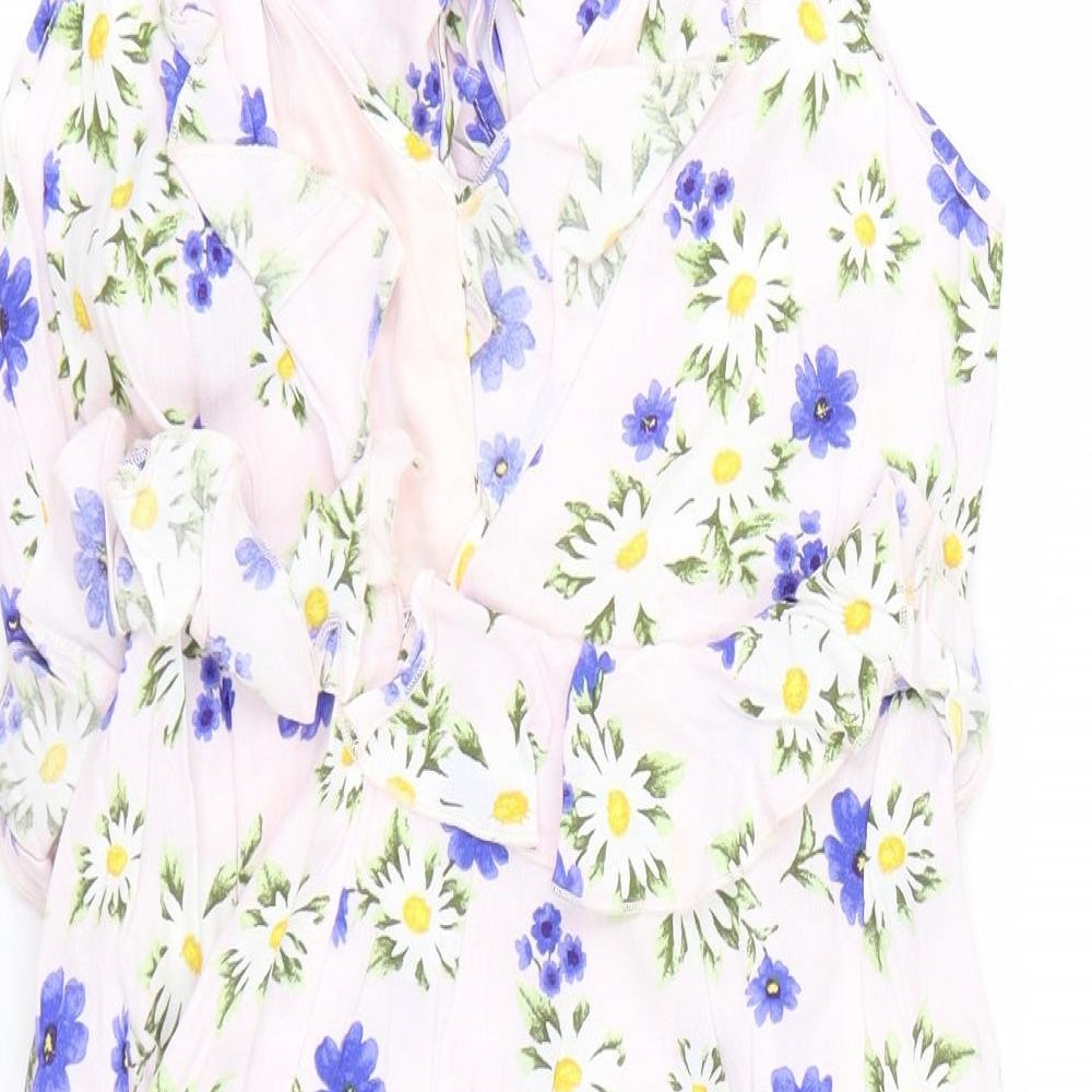 FOREVER 21 Womens Pink Floral  Tank Dress  Size L