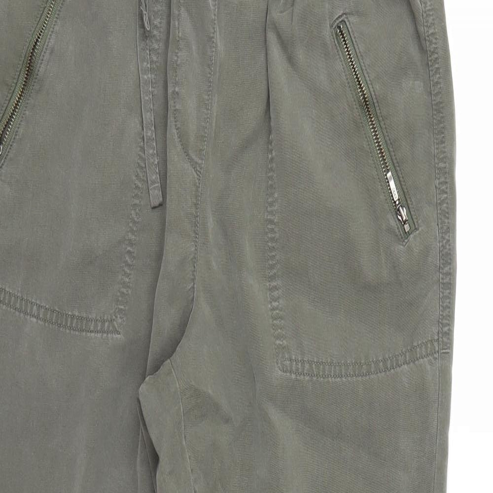 M&S Womens Green   Capri Trousers Size 34 L26 in