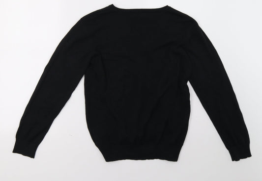 Debenhams Girls Black   Pullover Sweatshirt Size 13 Years