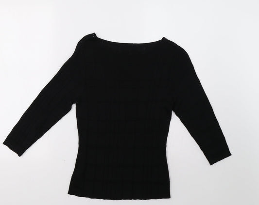 Marks and Spencer Womens Black   Pullover Sweatshirt Size 14