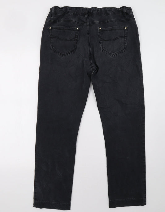youse Womens Black   Straight Jeans Size 34 L30 in