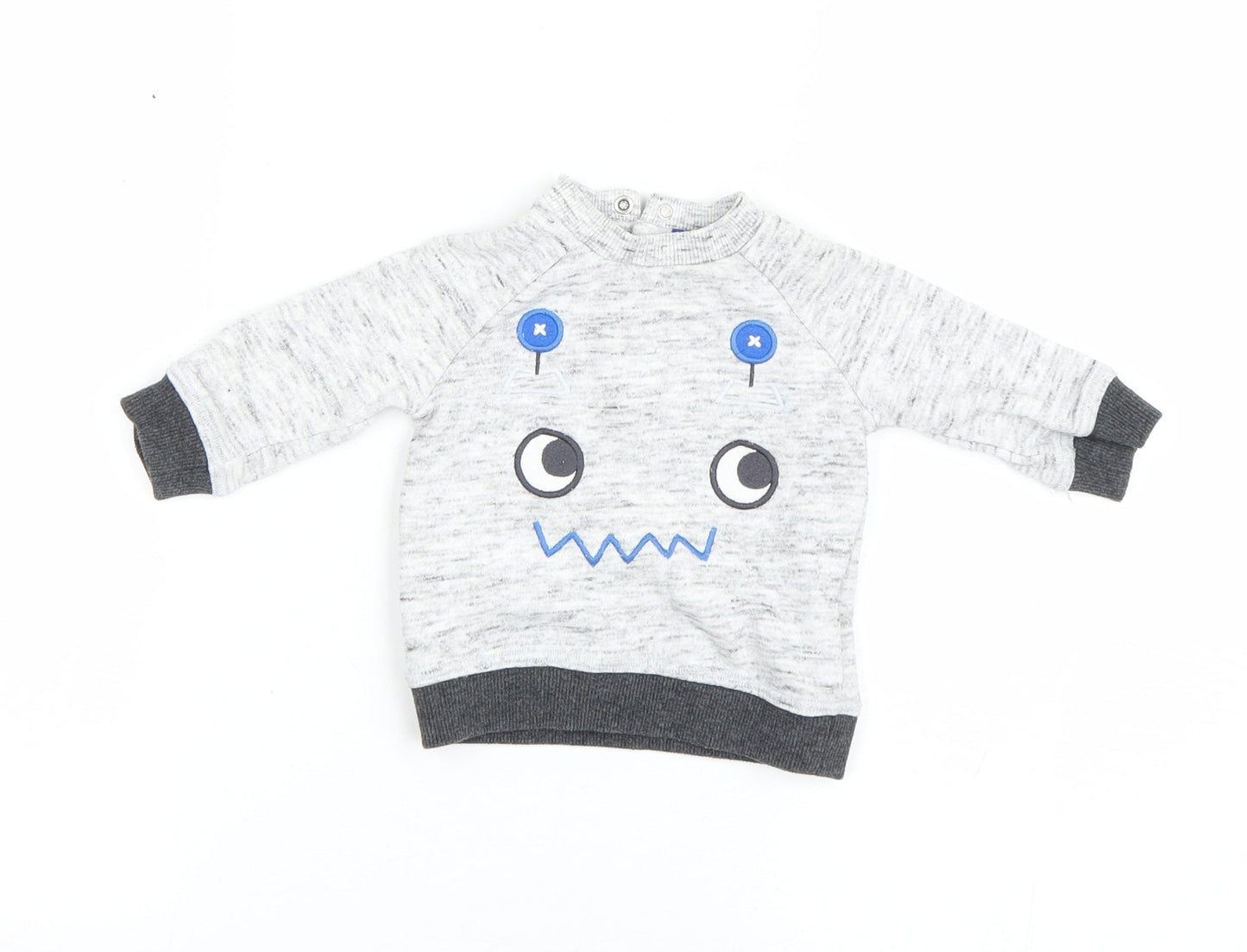 F&F Baby Grey   Pullover Jumper Size 0-3 Months
