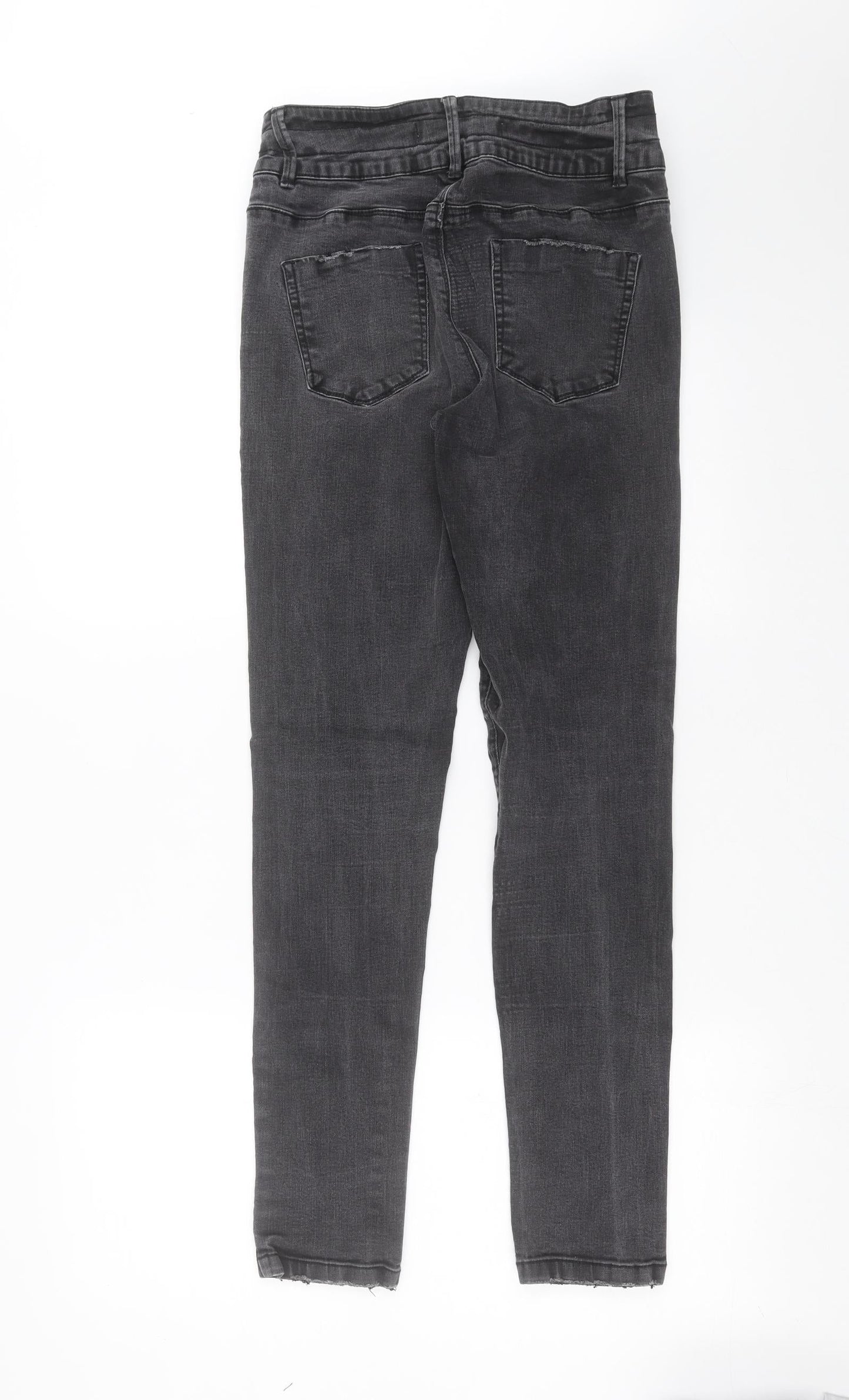 Primark Womens Grey  Denim Skinny Jeans Size 12 L29 in