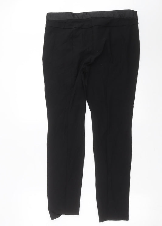 Marks and Spencer Womens Black   Trousers  Size 14 L28 in
