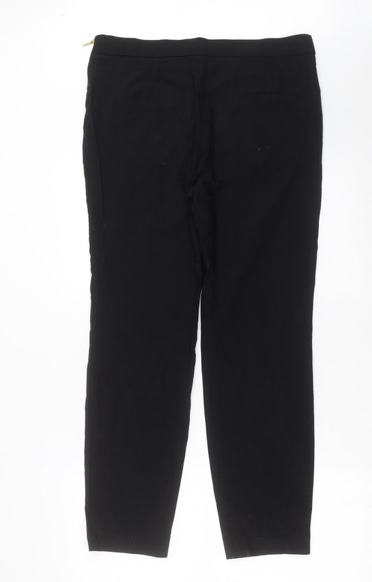 Papaya Womens Black   Trousers  Size 6 L28 in