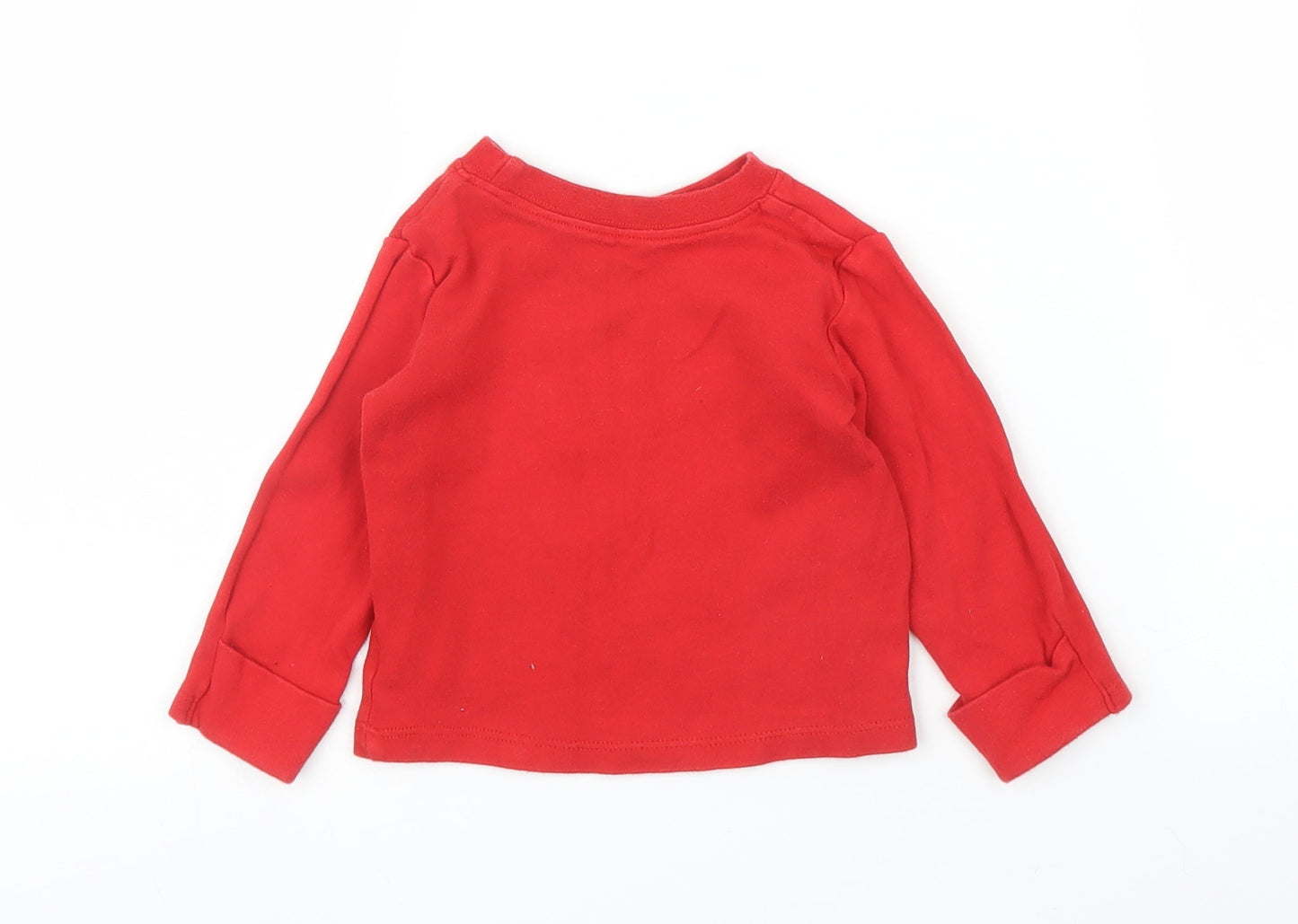 George Boys Red   Basic T-Shirt Size 6-9 Months  - Marvel