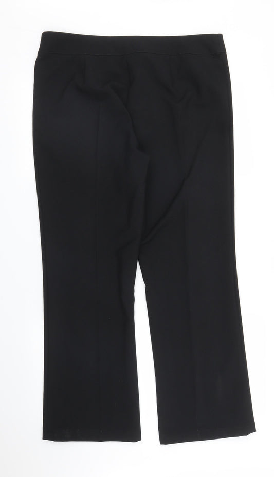Papaya Womens Black   Trousers  Size 16 L27 in