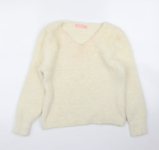 Isabella Womens Ivory   Pullover Jumper Size S