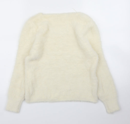 Isabella Womens Ivory   Pullover Jumper Size S