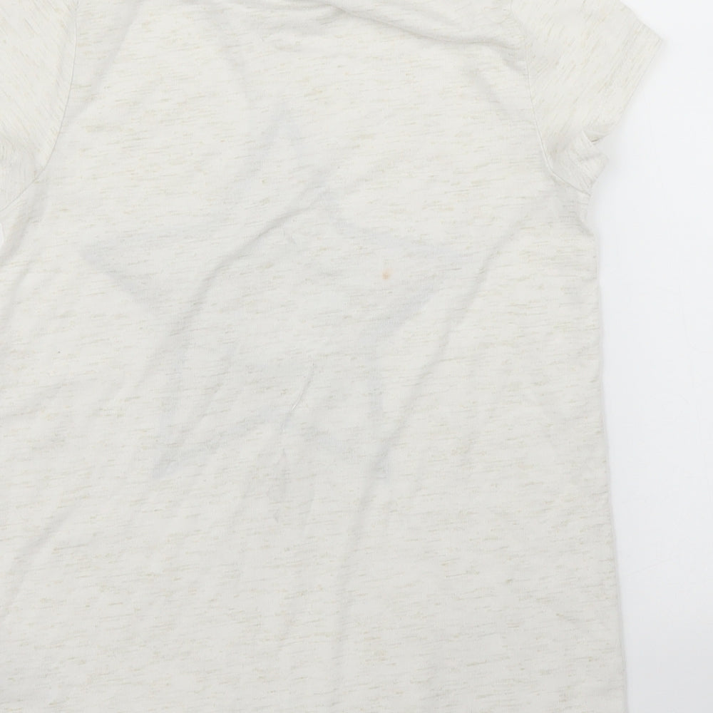 George Girls White   Basic T-Shirt Size 9 Years