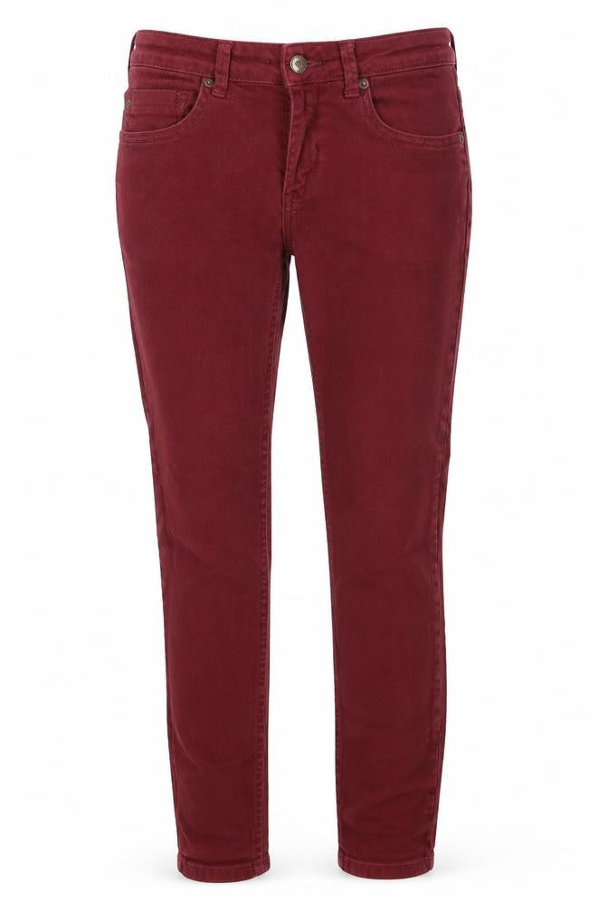 Topshop Womens Red   Skinny Jeans Size 28 in L29 in