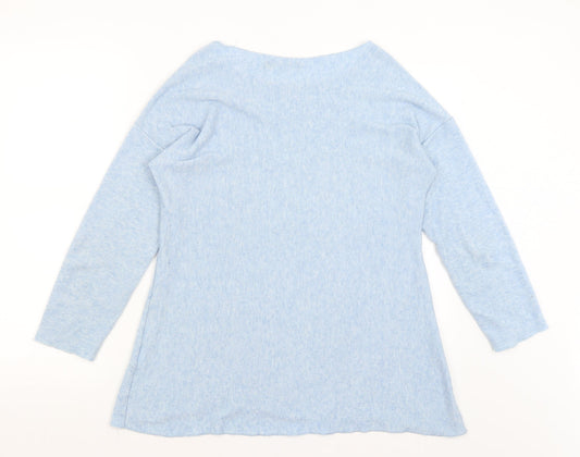 Senza Tempo Womens Blue   Basic T-Shirt Size L