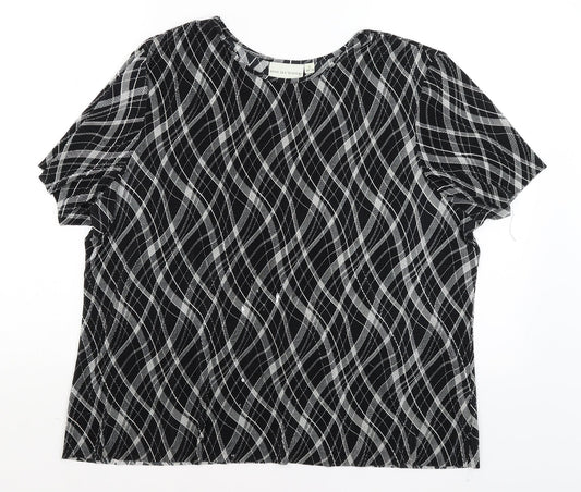 Holmewood Womens Black   Basic T-Shirt Size L