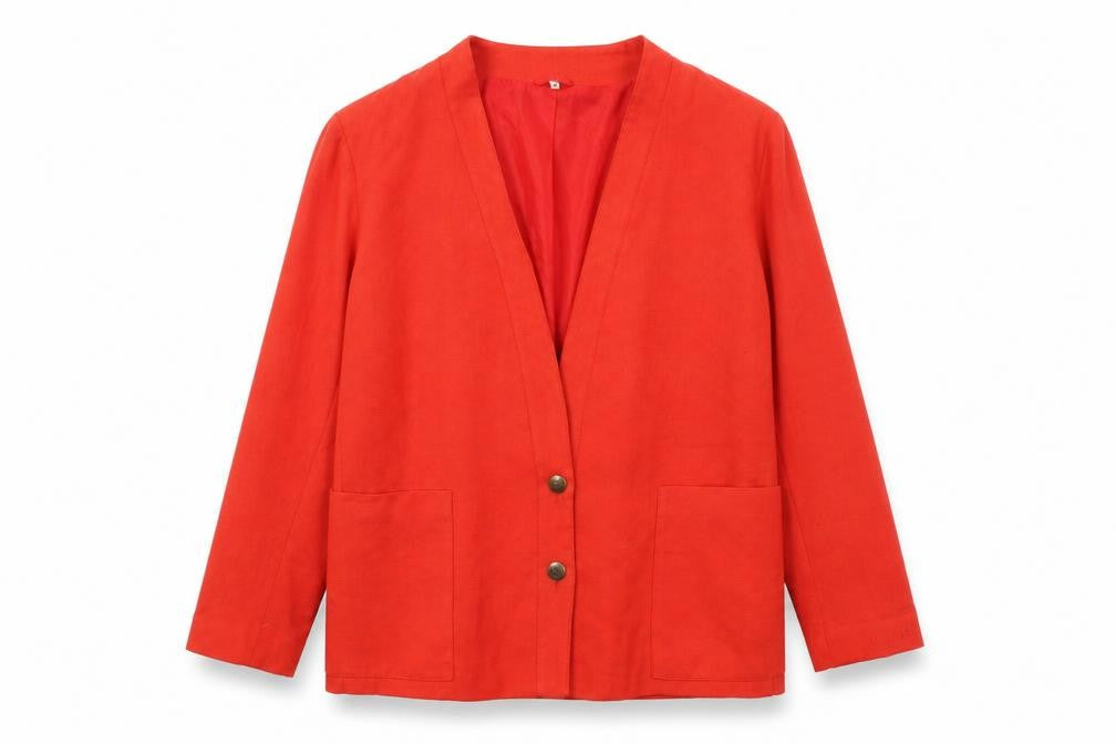 Preworn Womens Red   Jacket Blazer Size 14