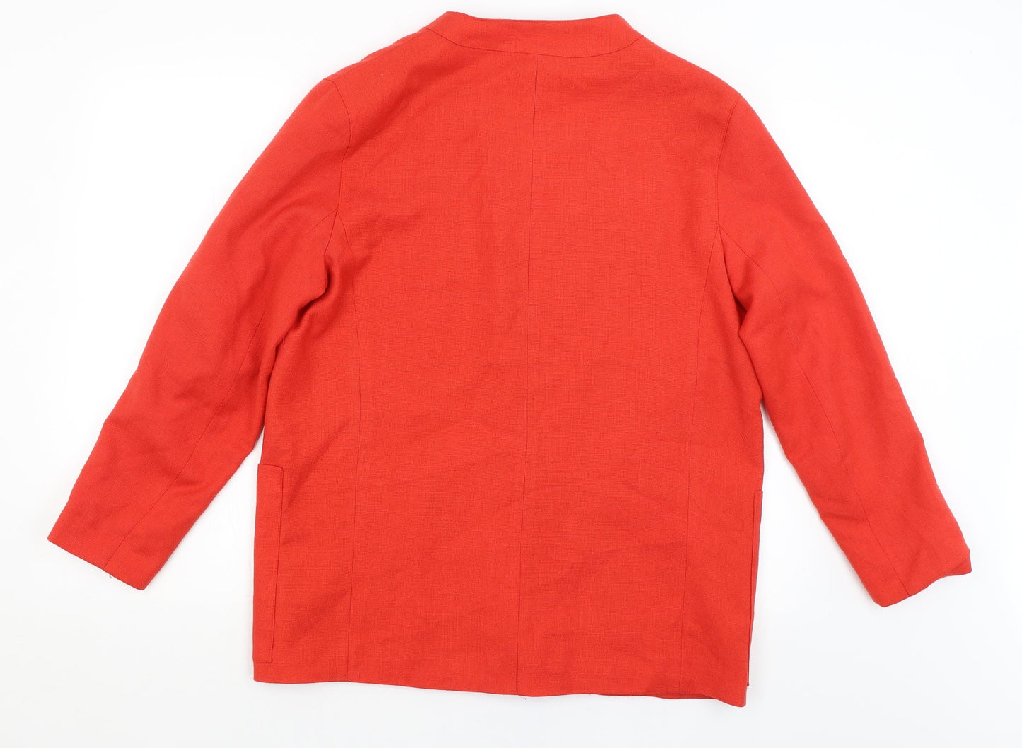 Preworn Womens Red   Jacket Blazer Size 14