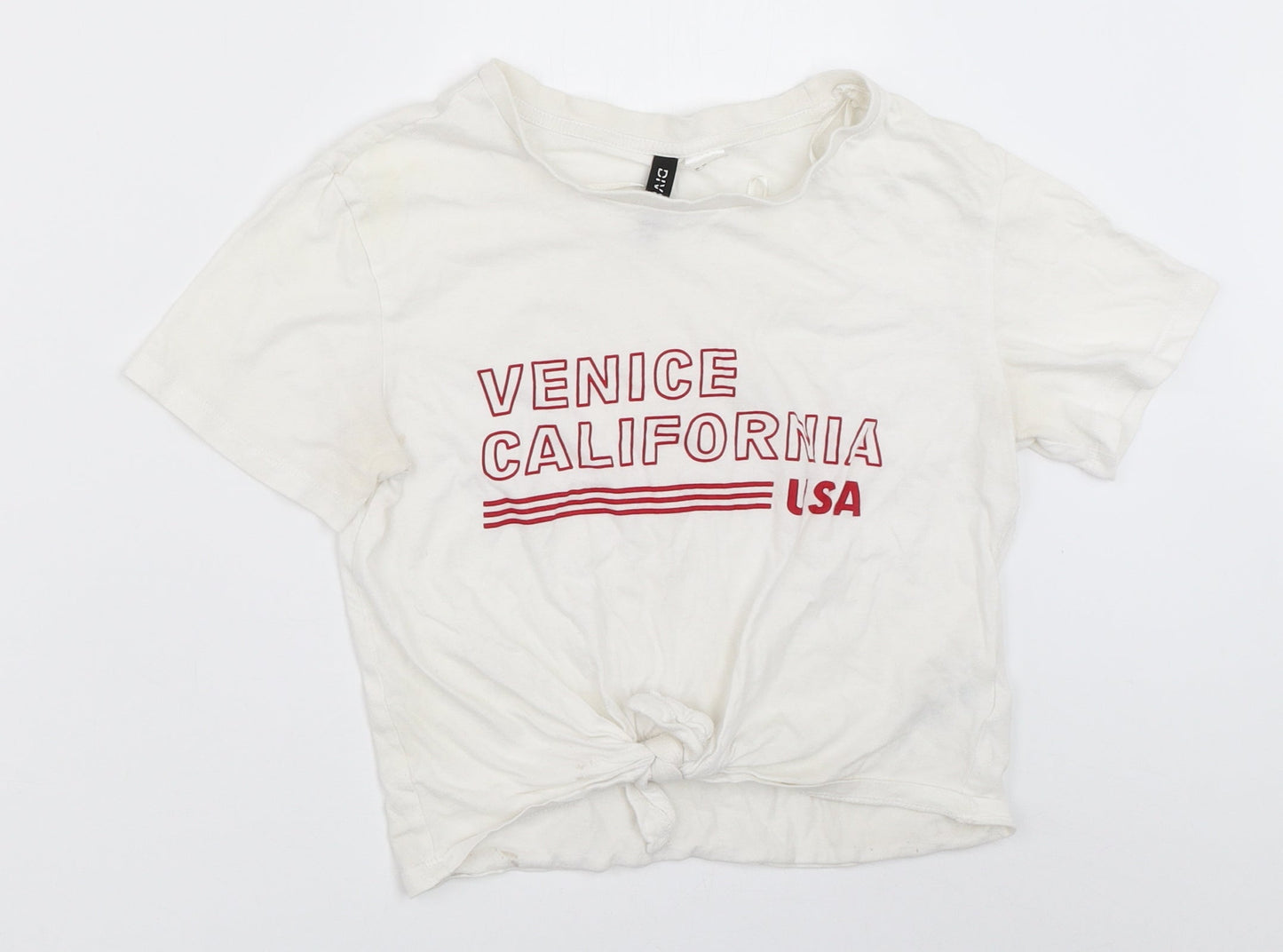 H&M Womens White   Basic T-Shirt Size XS